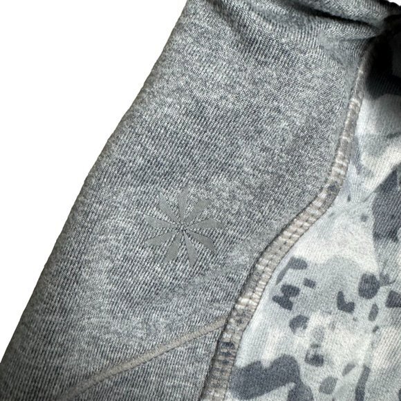 Athleta Womens Small Gray White Dapple Pockets Low Rise Be Free Knicker Leggings - Picture 7 of 9